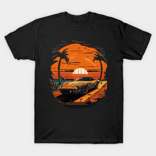 Car Sunset T-Shirt